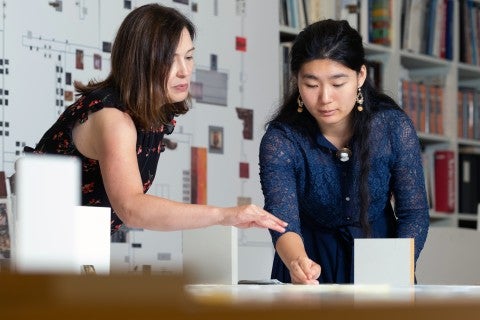 Students working at Houston museum as part of summer internship